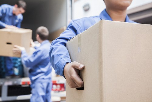 Local team collecting bulky furniture from a Hackney property