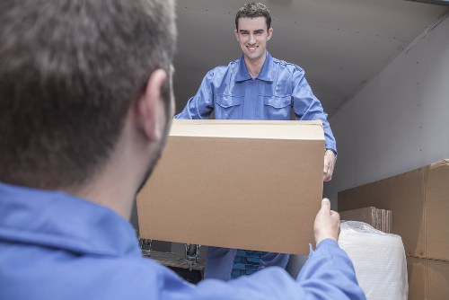 Removal team helping with a flat move in Hackney