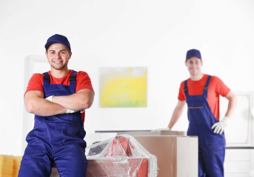 Hackney Removals team preparing for a local move in East London