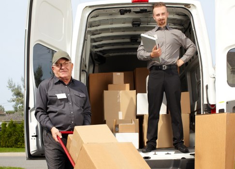 Home moving team planning a residential move in Hackney