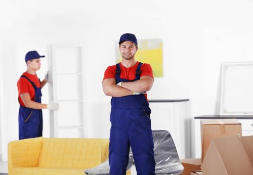 Office removals team planning a move in Hackney