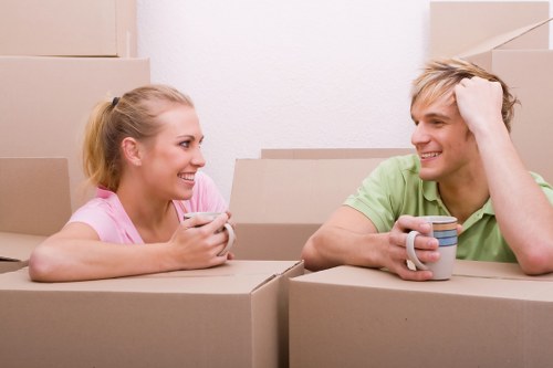 Van and mover helping with a small flat move in Hackney