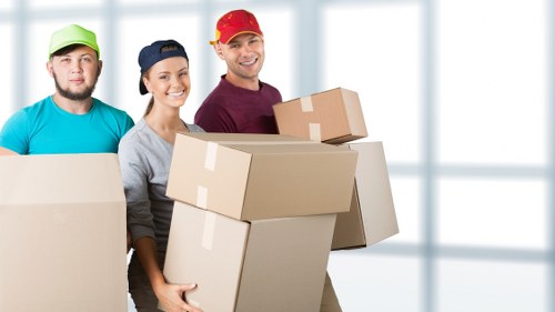 Business move using a removal van in Hackney