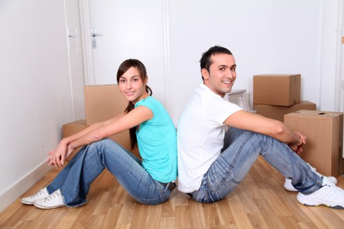 Removal van near Hackney homes and apartments