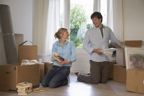 Local moving truck used for residential and commercial relocations in Hackney