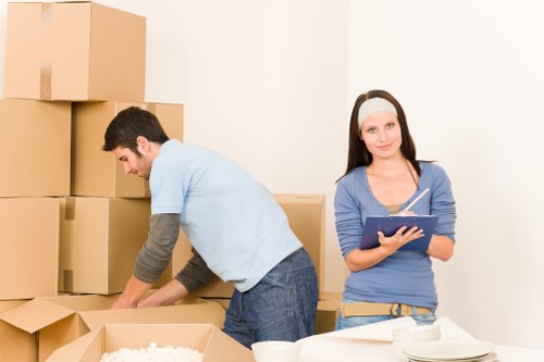 Prepared moving van for a Hackney home relocation