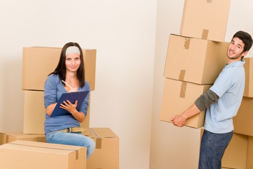 Hackney flat move with removal van and careful loading support